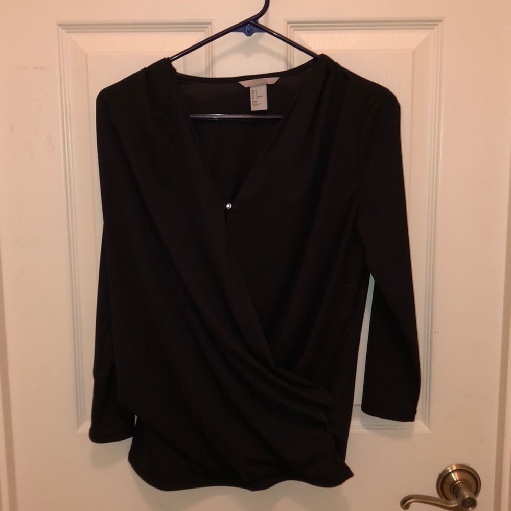 H&M black blouse